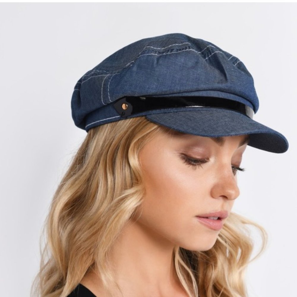 CAB HAT - DENIM - TOBI - NEW W/ TAGS